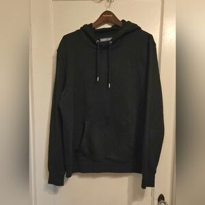 Thick Comfy Black Hoodie Unisex Pullover Drawstring XL Kangaroo Pocket